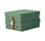 Boîte de rangement carton 8 Litres Leitz Puro H 10 x L 37 x P 27 cm - Lot de 2