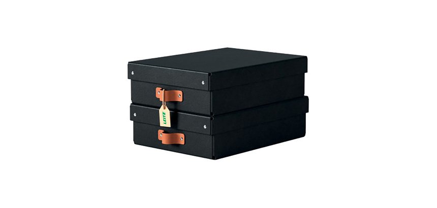 Boîte de rangement carton 8 Litres Leitz Puro H 10 x L 37 x P 27 cm - Lot de 2