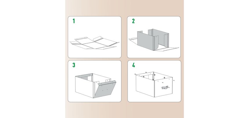 Boîte de rangement carton 17 Litres Leitz Puro H 20 x L 37 x P 27 cm - Lot de 2