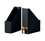 Range-revues avec poignée cuir Leitz Puro dos 10 cm - Lot de 2