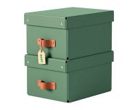 Boîte de rangement carton 7 Litres Leitz Puro H 15 x L 28 x P 20 cm - Lot de 2