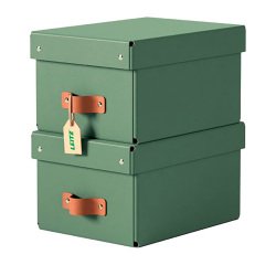 Boîte de rangement carton 7 Litres Leitz Puro H 15 x L 28 x P 20 cm - Lot de 2