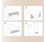 Range-revues avec poignée cuir Leitz Puro dos 10 cm - Lot de 2