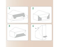 Range-revues avec poignée cuir Leitz Puro dos 10 cm - Lot de 2 - noir