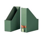 Range-revues avec poignée cuir Leitz Puro dos 10 cm - Lot de 2