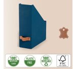 Range-revues avec poignée cuir Leitz Puro dos 10 cm - Lot de 2
