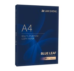 Carta A4 Blue Leaf 80g risme da 500 fogli - Carta per stampa e fotocopie