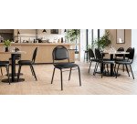 Volga chair black vinyl