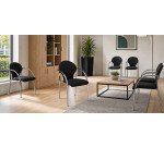 Fauteuil de réunion Visa pieds chromés empilable