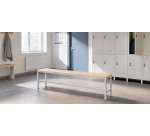 Banc à lattes bois - L. 160 cm