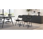 Chaise pliante DIVANO, noir