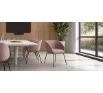 Chaise JULA, pieds métal noirs
