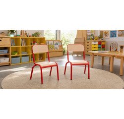 Lot de 2 chaises scolaires Ludo taille 1, maternelle petite section