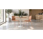 Chaise KLIK - assise polypropylène, pieds métal