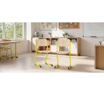 Chaise scolaire appui sur table piètement réglable en hauteur T4 à T6