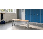 Banc à lattes bois - L. 120 cm