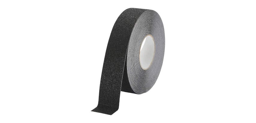 Ruban marquage au sol antidérapant Duraline Grip + 15 m x 50 mm, noir