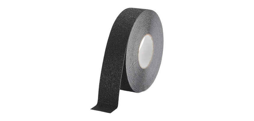 Ruban marquage au sol antidérapant Duraline Grip + 15 m x 50 mm, noir