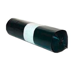 Bolsa de basura industrial negra 150L 90x120cm galga 120 - Rollo 10 unidades