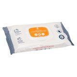 Lingettes nettoyantes désinfectantes surfaces Bruneau citron - Paquet de 50