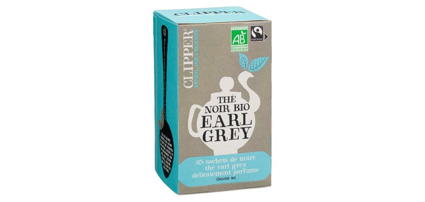 Thé noir Earl grey bio Clipper - Boîte de 25 sachets