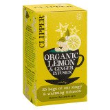Infusion citron gingembre bio Clipper - Boîte de 25 sachets