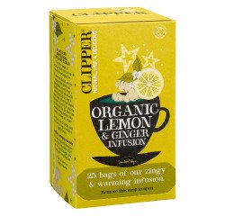Infusion citron gingembre bio Clipper - Boîte de 25 sachets