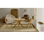 Naanim round table in oak veneer, Ø 120 cm