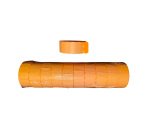 SATO - Rouleau 1500 étiquettes 18 x 16mm orange - Adhésif permanent  - Pour étiqueteuse manuelle Sato - Paquet de 10 rouleaux