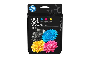 Pack HP 950XL negro + 951 colores separados, 4 cartuchos originales (C3WK1AE) (1 negro + 3 colores)