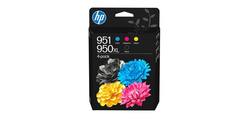 Pack HP 950XL negro + 951 colores separados, 4 cartuchos originales (C3WK1AE) (1 negro + 3 colores)