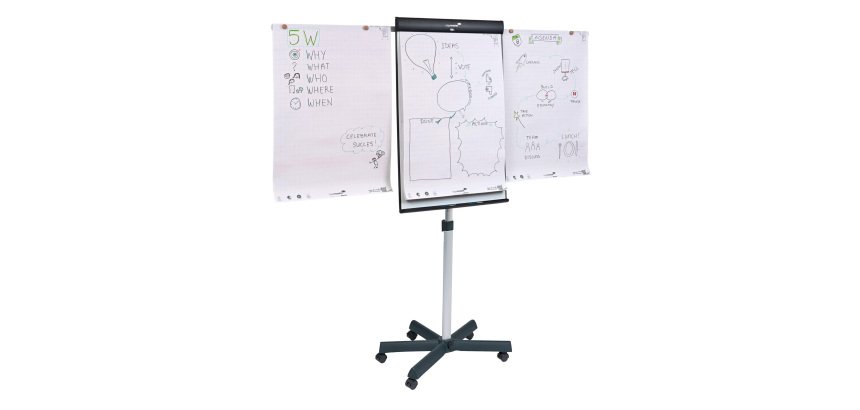 SKETCH PRO chevalet de conférence mobile base étoile