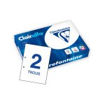A4 white paper 80 g Clairefontaine Clairalfa 2-hole perforated - disposable pallet of 250 reams of 500 sheets