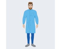 En_camice monouso equal velcro 30 azzurro xl