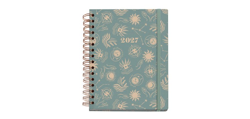 Agenda Good Fortune dia página espiral 164 x 218 mm Miquelrius