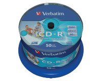 CD-R 700MB / 80 MIN 52X Imprimible- Bobina de 50 UNDSUPER AZO VERBATIM (43438)