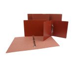 Carpeta cartón cuero Fabrisa Cuarto natural 2 Anillas 25mm