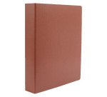 Carpeta cartón cuero Fabrisa Cuarto natural 2 Anillas 25mm