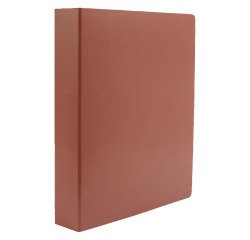 Carpeta cartón cuero Fabrisa Cuarto natural 2 Anillas 25mm