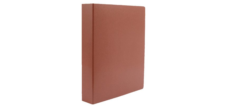 Carpeta cartón cuero Fabrisa Cuarto natural 2 Anillas 25mm