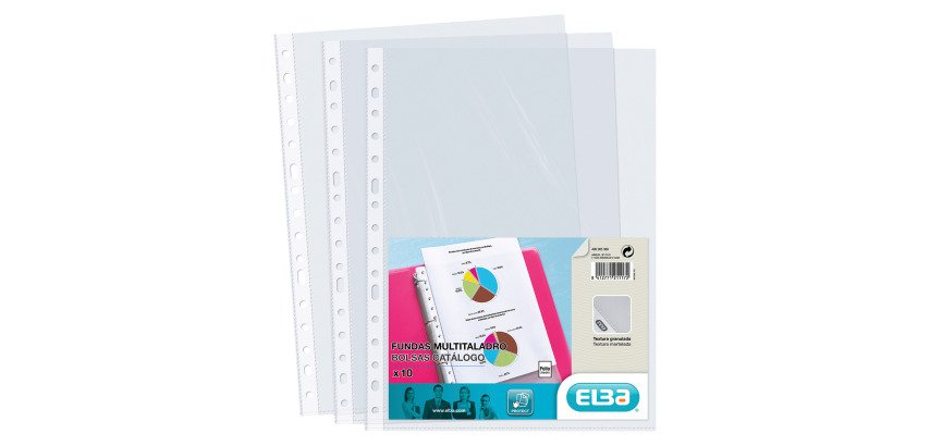 Funda Multitaladro Gio By Elba Folio 16 Taladros Piel Naranja 90 Micras (Pack 10)