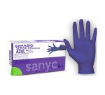 Guantes de nitrilo Sensitive Sanyc azul - caja de 100 - talla 8
