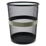 Corbeille à papier 9 L Pierre-Henry Mesh, aspect cuir