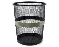 Corbeille à papier 9 L Pierre-Henry Mesh, aspect cuir