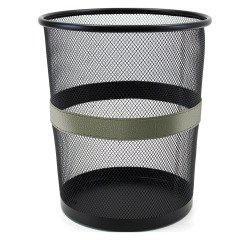Corbeille à papier 9 L Pierre-Henry Mesh, aspect cuir