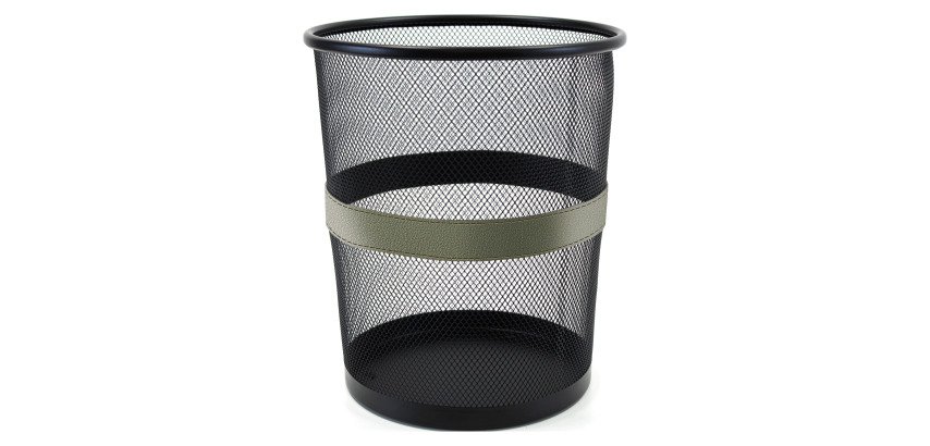 Corbeille à papier 9 L Pierre-Henry Mesh, aspect cuir