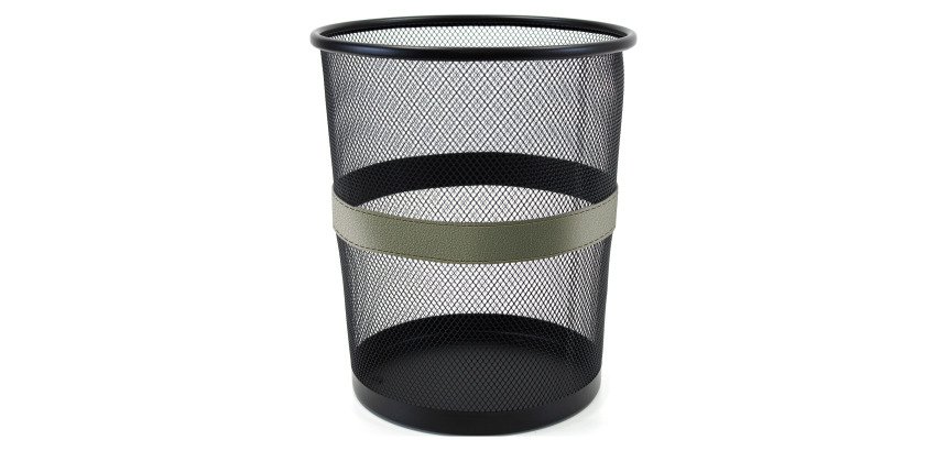 Corbeille à papier 9 L Pierre-Henry Mesh, aspect cuir