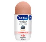 Déodorant Sanex Natur Protect peaux sensibles Pierre d'alun - Bille de 50 ml