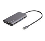 StarTech.com Adaptateur Multiport USB-C StarTech.com 8-en-1 – Mini station d’accueil avec HDMI 4K, VGA, USB 3.0, Ethernet Gigabit et Power Delivery 100 W