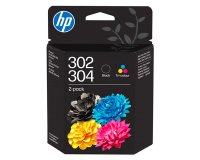 HP 302/304 Pack combo cartuchos originales negro + tricolor (B82L1AE) (120/100 páginas)